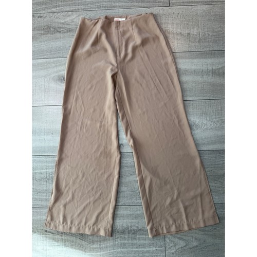 Pantalone beige gamba - , larga
