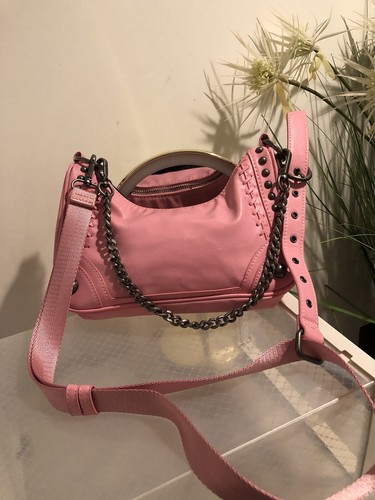 Borsa zara rosa con tracolla - borsa,
