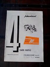 PUBBLICITÀ TRATTORE EPOCA MAN ACKERDIESEL 4X4 M ENGINE DA RIVISTA 