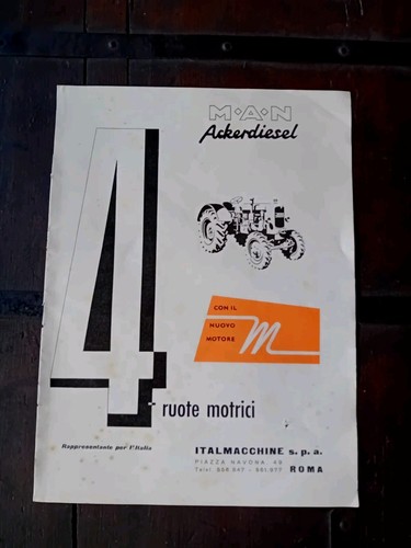 Pubblicità trattori epoca man - trattori,