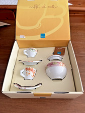 SET 2 TAZZINE E ZUCCHERIERA THUN COUNTRY CAFFÈ AL VOLO NUOVA COFFE - TÈ