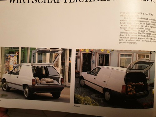 Brochure depliant opel veicoli - brochure,
