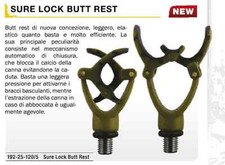 Kkarp FORCELLA POGGIA CANNA SURE LOCK BUTT REST  MODULABILE CARP FISHING K-karp