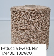 Filato yarn stock lot rocche FETTUCCIA TWEED 100% COTONE.  1220 g.