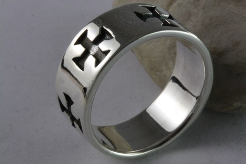 Templari croce anello - templari,