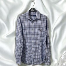 Camicia Polo Ralph Lauren a quadri blu,bianche e azzurre,Taglia M