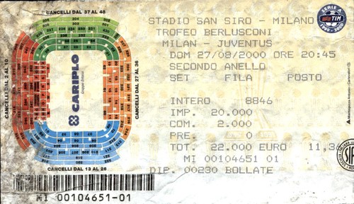 Biglietto stadio san siro - stadio,
