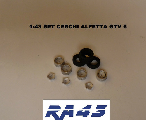 Set ruote cerchi gomme - 1/43,