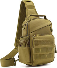 ® Zaino Monospalla Uomo Tattico Borsa Petto Impermeabile Borsa a Tracolla Milita