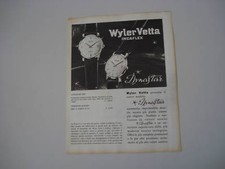 advertising Pubblicità 1965 WYLER VETTA DYNASTAR