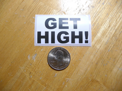 Get high sticker decalcomania - high,