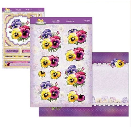 Hunkydory pretty pansies - pretty,