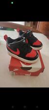 SCARPE NIKE PER BIMBI COME NUOVI. COLORE ROSSO E NERO, ORIGINALI, TAGLIA (19.5)