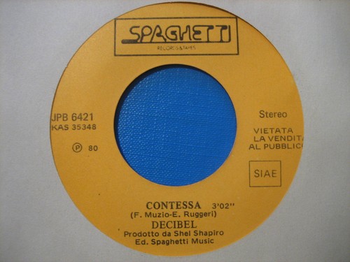 Decibel ruggeri contessa - ruggeri, "contessa"