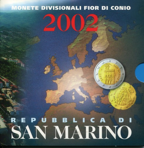 San marino 2002 8 monete - -,