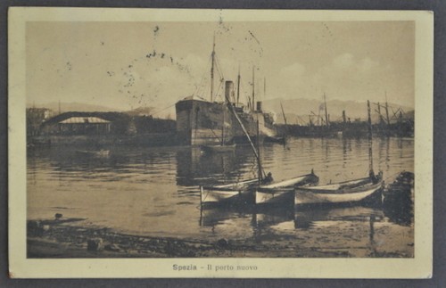 Cartolina liguria spezia porto - cartolina,