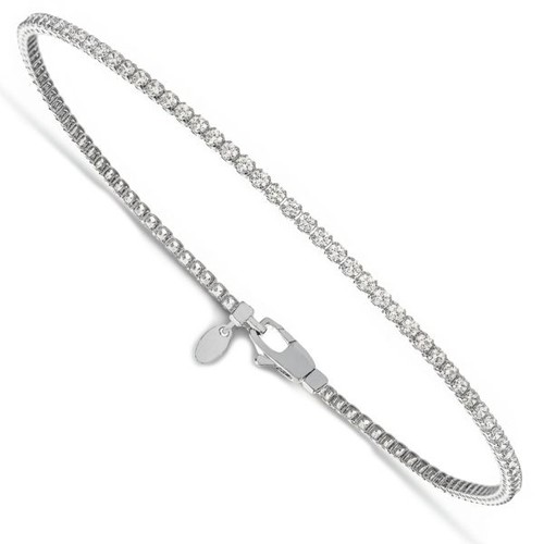 Bracciale tennis oro bianco - tennis, in