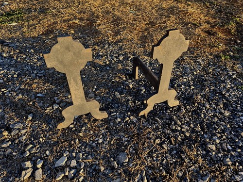 Coppia andiron croce - coppia,