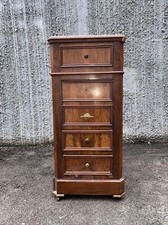 Comodino noce lastronato - noce,