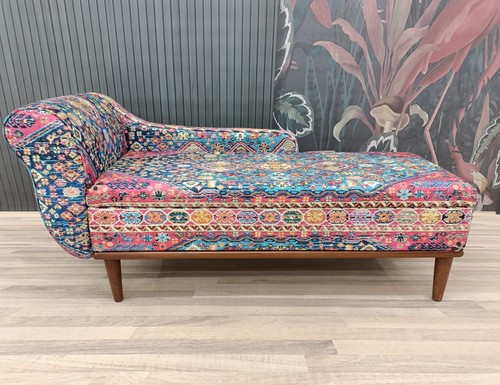 Chaise longue imbottita