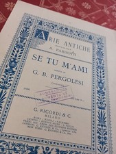 SE TU M'AMI Arietta Antica A
