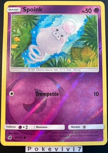 Carte pokemon spoink 111 - carte,