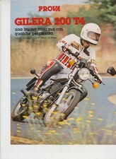 advertising TEST MOTO GILERA 200 T4 1979-PIAGGIO MOTOSPORT MOTOITALIANE EPOCA