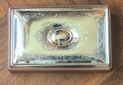 Grande scatola legno argento - scatola,