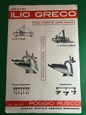 brochure trattore ARATRI ILIO GRECO