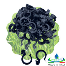 100 GANCI di SOSTEGNO REGGITUBO ROMPIGOCCIA PER TUBO IRRIGAZIONE A GOCCIA ORTO