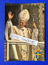 🔵 CARTOLINA FOTO PAPA GIOVANNI PAOLO II SALUTO FEDELI STATO VATICANO ROMA 😜