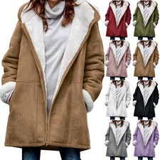 Cappotto donna trendy con cappuccio e bottoni corno manica lunga invernale caldo capospalla
