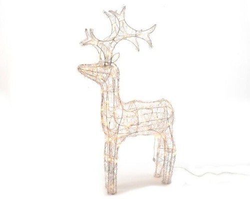 Renna acrilica Kaemingk Natale