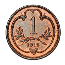 AUSTRIA Franz Joseph I - 1 Heller 1912