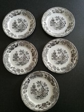 Servizio piatti antichi primi del 900 - colandine ceramica rifiniture marroni