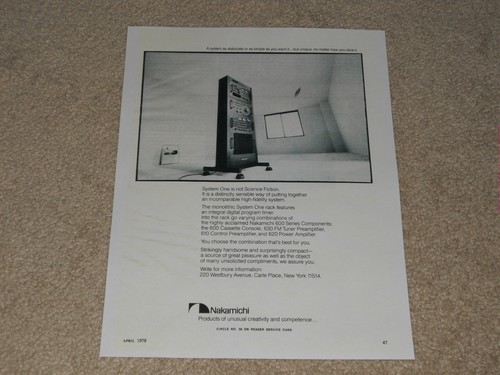 Nakamichi system one - nakamichi, 1978