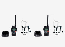 Coppia Walkie Talkie Midland G9 Pro + Cuffie FBI Trasparenti con VOX fino a 30KM
