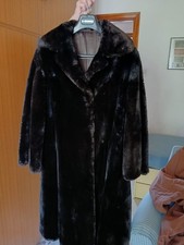 Pelliccia cappotto di castoro rasato marrone vintage
