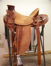 Sella cavallo western in pelle