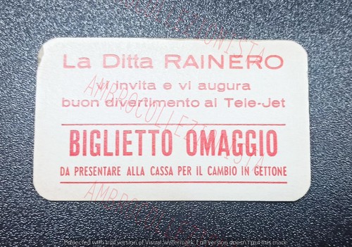 Biglietto omaggio giostre luna - biglietto,