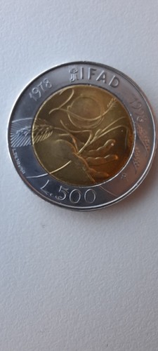 Moneta 500 lire - moneta,