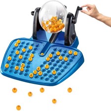 BINGO TOMBOLA NATALE GABBIA GIREVOLE GIOCO DA TAVOLO DI SOCIETÀ 48 CARTELLE