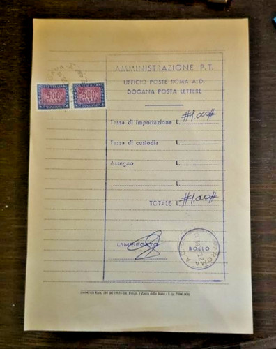 Segnatasse 500 lire - , (coppia)