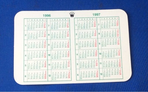 Rolex calendario vintage - calendario, 1996