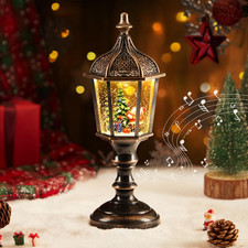 Lanterna Di Natale a Globo Di Neve Con Musica, Globo Di Neve Natalizio Lanterna 