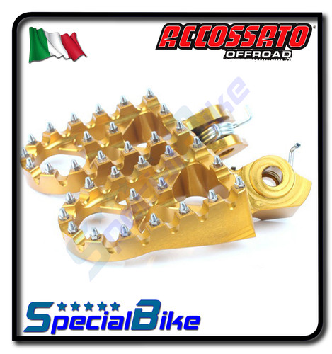 Pedane accossato oro - pedane, ergal