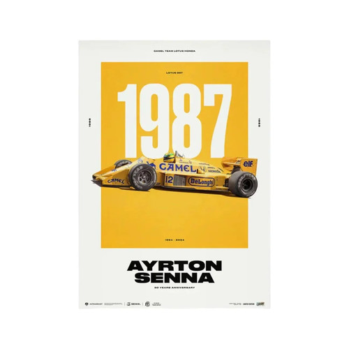 Poster ayrton senna edizione - senna,