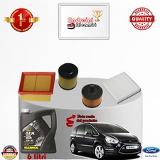 TAGLIANDO FILTRI + OLIO FORD S-MAX 2.0 TDCi 103KW 140CV DAL 2011 ->