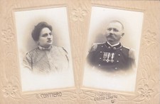 10-11D) FOTOGRAFIA MILITARE RITRATTO DIVISA MEDAGLIE COPPIA MILANO CONTIERO