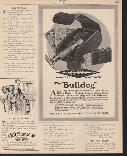1914 gillette bulldog rasoio - 1914,